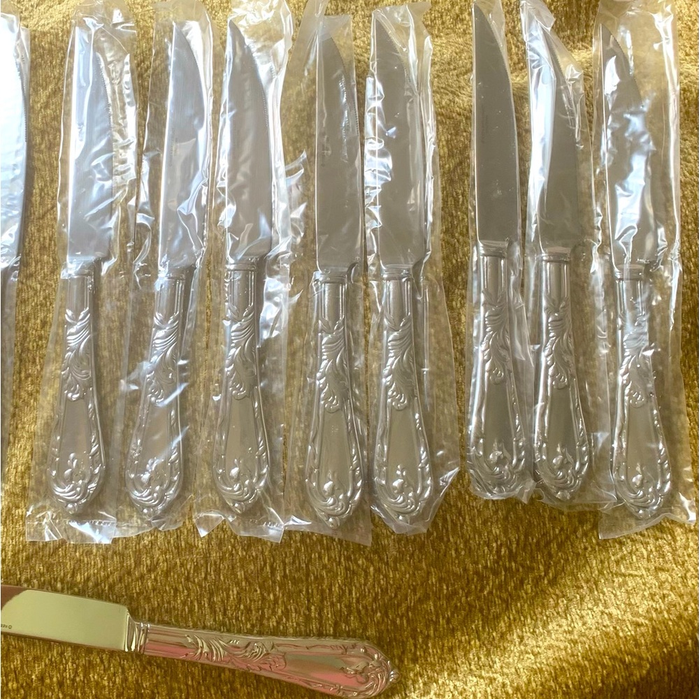 Set of 12 Reed & Barton MONIQUE Stainless Knives Flatware 9.5" NEW IN BOX